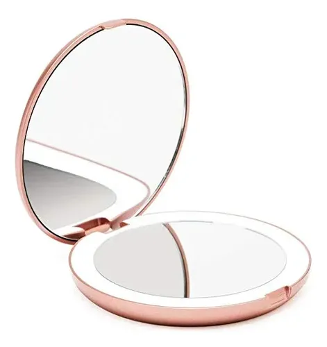 Espejo De Maquillaje Fancii Con Luz Led Para Viaje, Aumento