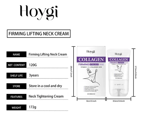 Hy/ Crema De Cuello Hoygi Con Rodillo Para Hidratar Y