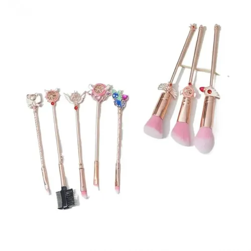 Kit De 8 Brochas De Maquillaje Sakura Magic Wand