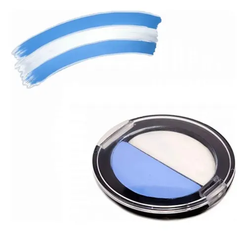 Maquillaje Argentina Mundial Rinde 30 Caras Sombra X2