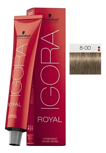 Tintura Schwarzkopf Professional Igora royal Naturals tono 8-00 para cabello