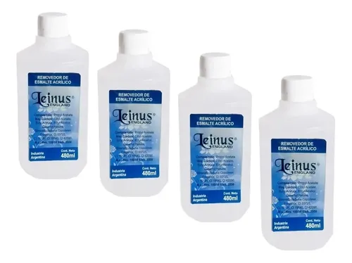 Removedor Esmalte Uñas Semipermanentes Leinus 480 Ml X4