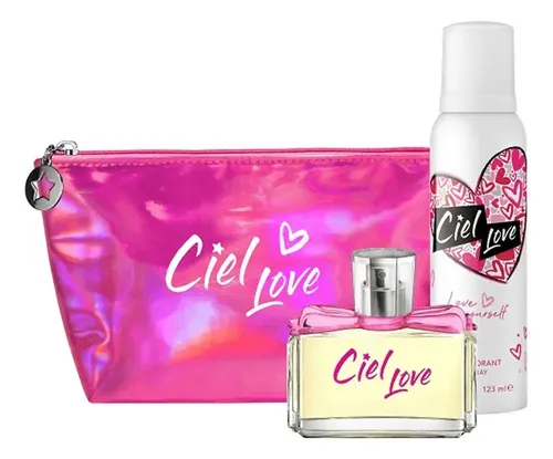 Set de Perfume Cannon Ciel Love Floral para Mujer con Neceser, 60 mL