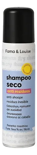 Shampoo Seco Con Keratina 90ml Anti Oleosidad Sin Enjuague