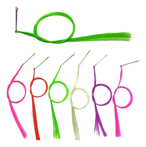 Pelo De Colores X 10 Mechones Mechas Clips Cotillon Souvenir