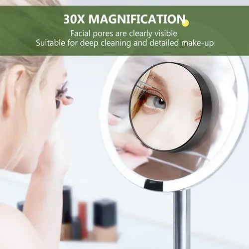 Calidad Superior Espejo Aumento 30x Con Ventosa Para Baño