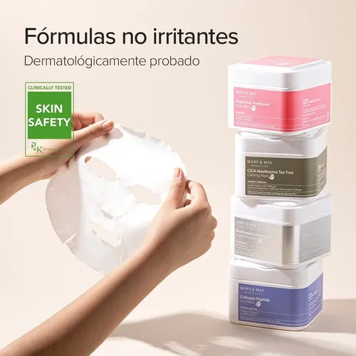 Mary&may Hyaluronic Panthenol Hydra Mask 30pcs – Mascarilla Tipo De Piel Todo Tipo De Piel