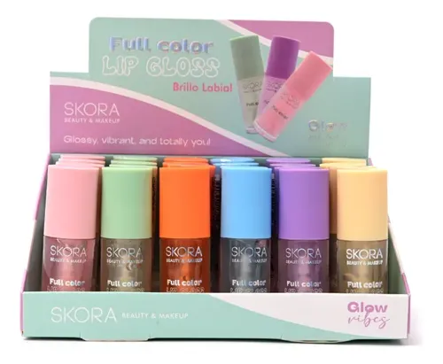 Brillo Labial Lip Gloss Aplicador Skora Full Color Beauty