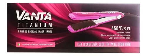 Planchita De Pelo Alisadora Vanta Titanium Violeta 220v 9c