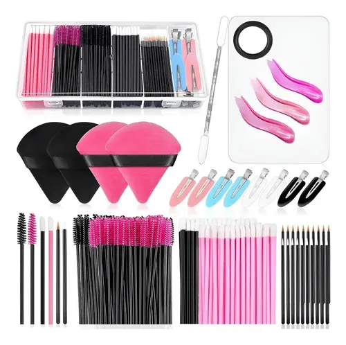 ^ Kit 234pcs Maquillaje Profesional Contiene Con Espátula