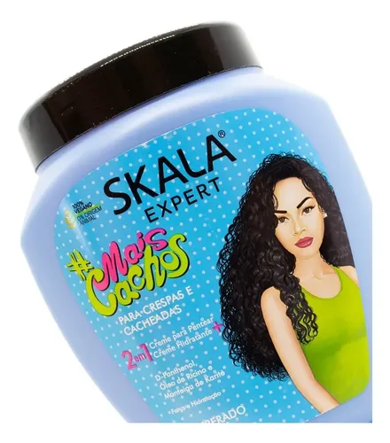 Skala Mais Cachos 1kg Hidratación Crema Rulos Apta Curly