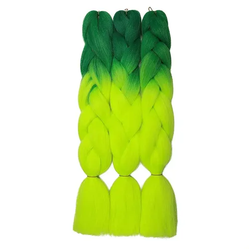 3 Pcs/300g 60cm Dos Ombre Trenzado Fibra Crochet Cabello