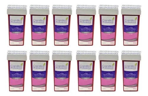 Kit X12 Ceras Roll On Suave Cosmética Profesional