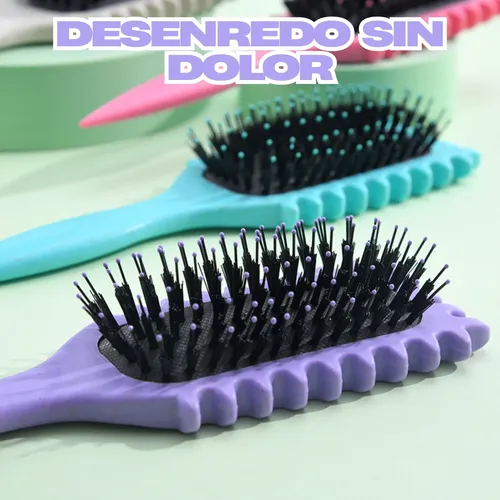 De 1pz Cepillo Definir Rizos Peine Cabello Rizado Peinado