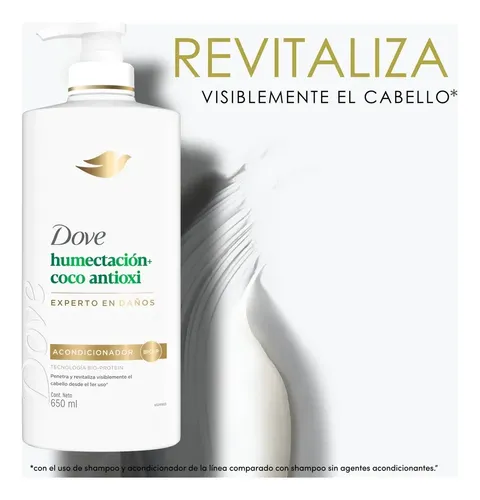 Acondicionador Dove Humectación + Coco Antioxi 650ml