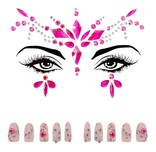 Strass Para Cara Y Uñas Glitter Gemas Piedras Cristal Cot531
