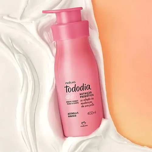 Kit Hidratante 400ml + Body Splash 200ml Natura Tododia con bolsa