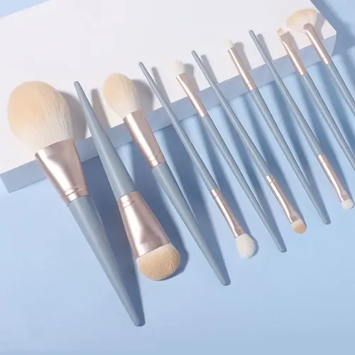 / Set De Brochas De Maquillaje De 10 Piezas Súper Suaves //