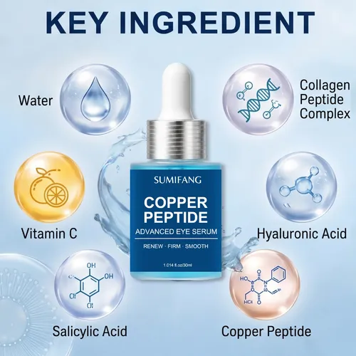 Cobre Péptidos Ojos: Renueva, Suaviza Líneas Y Repara