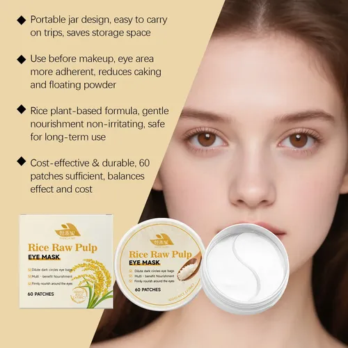 Mascarilla De Ojos Con Suero De Arroz Hanchobit Para Hidrata