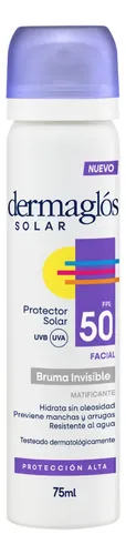 Dermaglós Protector Solar Facial Fps50 Bruma Spray Invisible