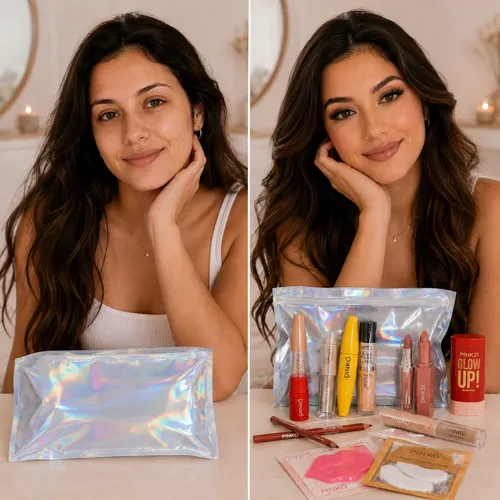 Kit Maquillaje Regalo Look Completo Mascara Rubor Labial Mat