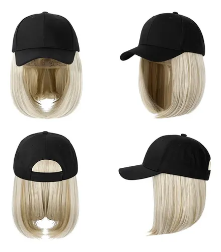 Gorra De Béisbol For Mujer Con Extensiones De Cabello,