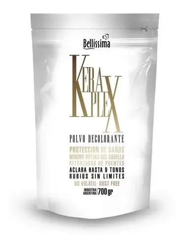 Bellissima Keraplex 6 Polvo Decolorante X 700gr Aclara 9 Ton