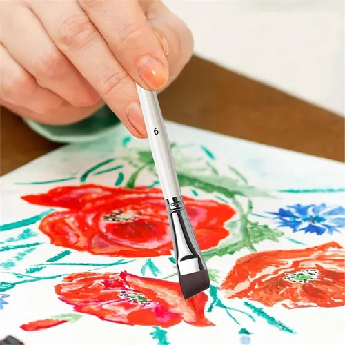 Pinceles De Pintura Facial, Juego De Pinceles Acrílicos Para