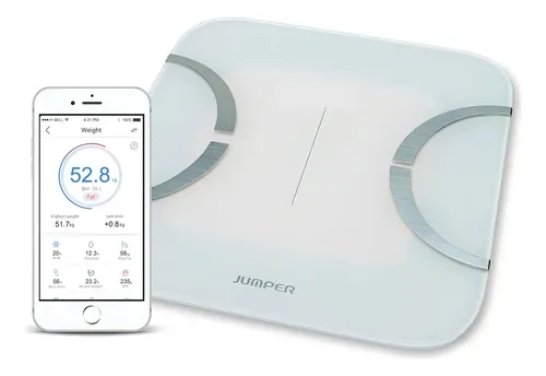 Balanza Digital Inteligente Jumper Medical Bluetooth IMC Grasa Corporal 180kg