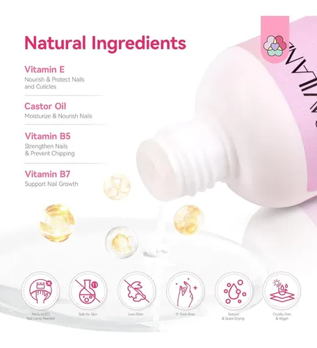 Set De Uñas En Polvo Dip Saviland 20 Ml Con Base Y