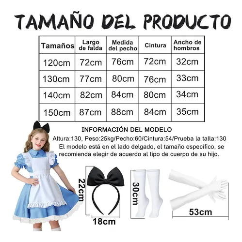 Disfraz Alicia En El País De Las Maravillas Con Accesorios