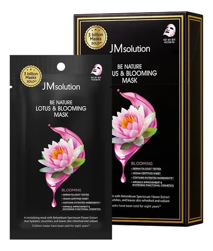 Máscara Coreana Jmsolution Be Nature Lotus Blooming (10