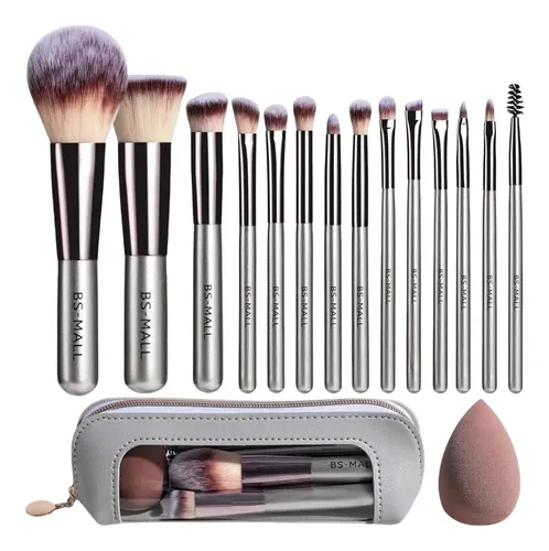 Juego De 14 Brochas De Maquillaje De Viaje Con Estuche