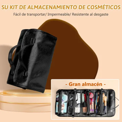 Neceser De Viaje For Mujer, 4 En 1, Impermeable, Plegable, [