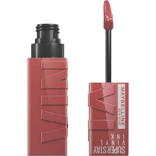 Kit Maybelline Labial Vinyl Cheeky+ Máscara Pestaña Sky High