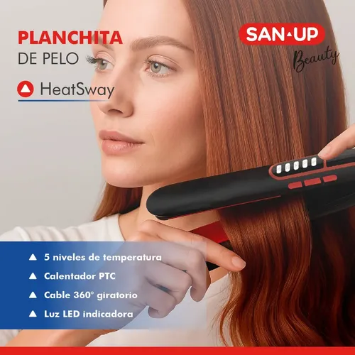 Planchita De Pelo San Up Heatsway Beauty Su-pld107n