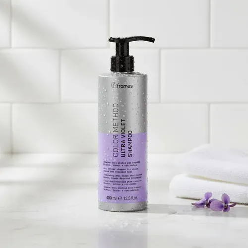 Shampoo Matizador Ultra Violet Anti Amarillo Framesi 400ml