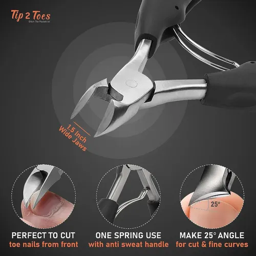 Tip2toes Cortauñas De 10 Piezas Para Uñas Encarnadas…