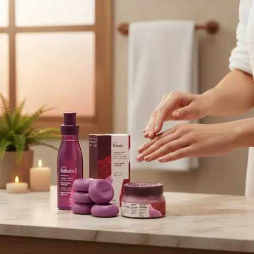 Natura Cereza Negra Y Praline Body Crema Aterciopelada Jabon
