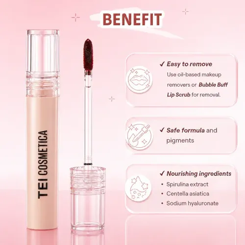 Labial Peel Off Efecto Tattoo Tei Cosmética Larga Duración