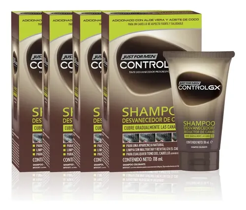 Pack X 4 Shampoo Anti Canas Just For Men Control Gx 118ml