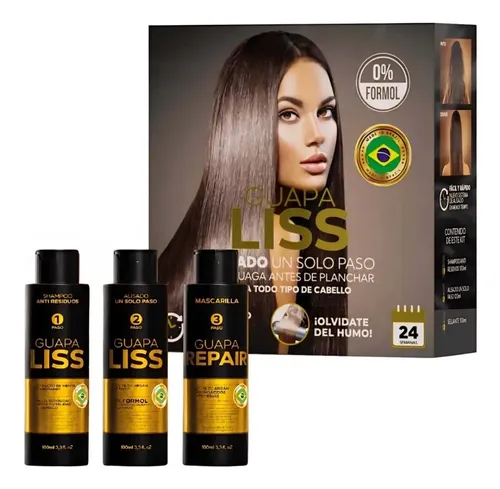 Kit Alisado Guapa Liss + Tratamiento Capilar Karseel X 3