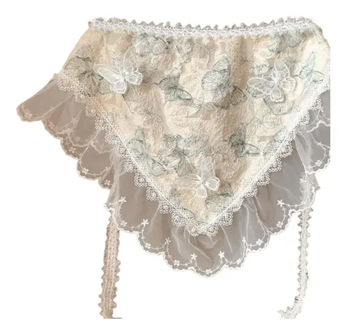 Pañuelos De Encaje Con Forma De Mariposa Para La Cabeza,