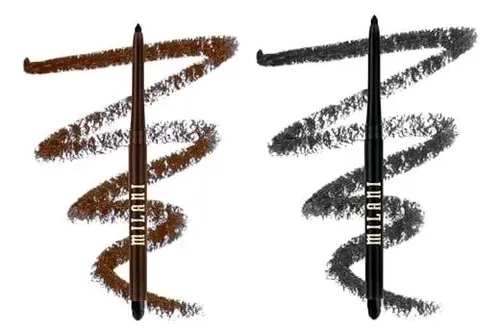 Lápiz Delineador Milani Stay Put: 8 Tonos, Retráctil, Con