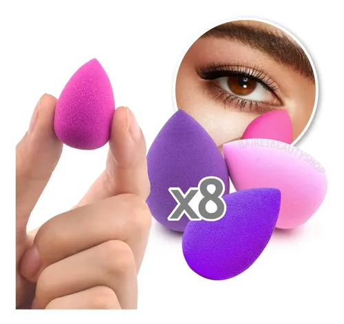 Set De 8 Esponjas Esponja Blender De Maquillaje
