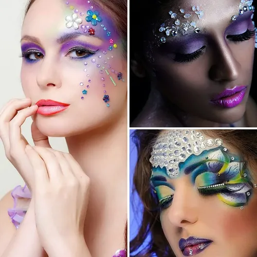 14 Pegatinas Autoadhesivas Con Diamantes De Imitación De Cri