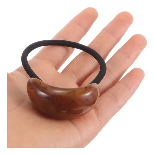 5 Pulseras De Pelo Ovaladas De Moda, Bandas Elásticas Geomét