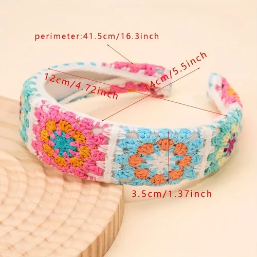Accesorios Para El Pelo Tejidos Flores Pack X3
