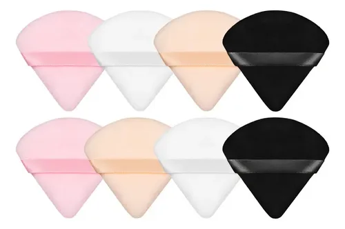 %^ X Borla Puff Esponja Maquillaje Polvo Triangular Kit @